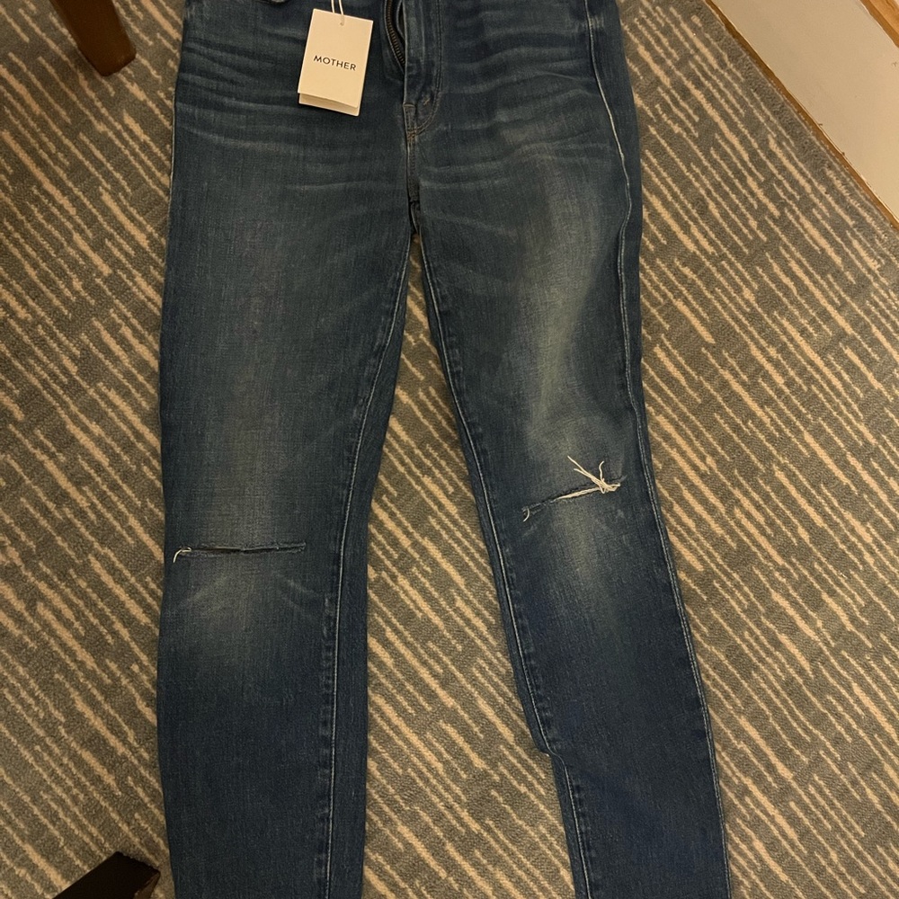 MOTHER high waisted looker ankle